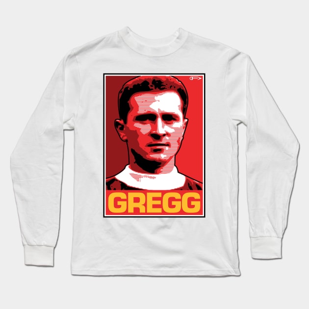 Gregg - MUFC Long Sleeve T-Shirt by David Foy Art